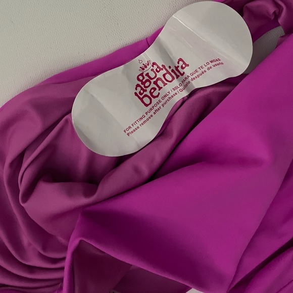 Agua Bendita X Free People Irisha One Piece Swimsuit Cut Out Purple - Picture 5 of 5